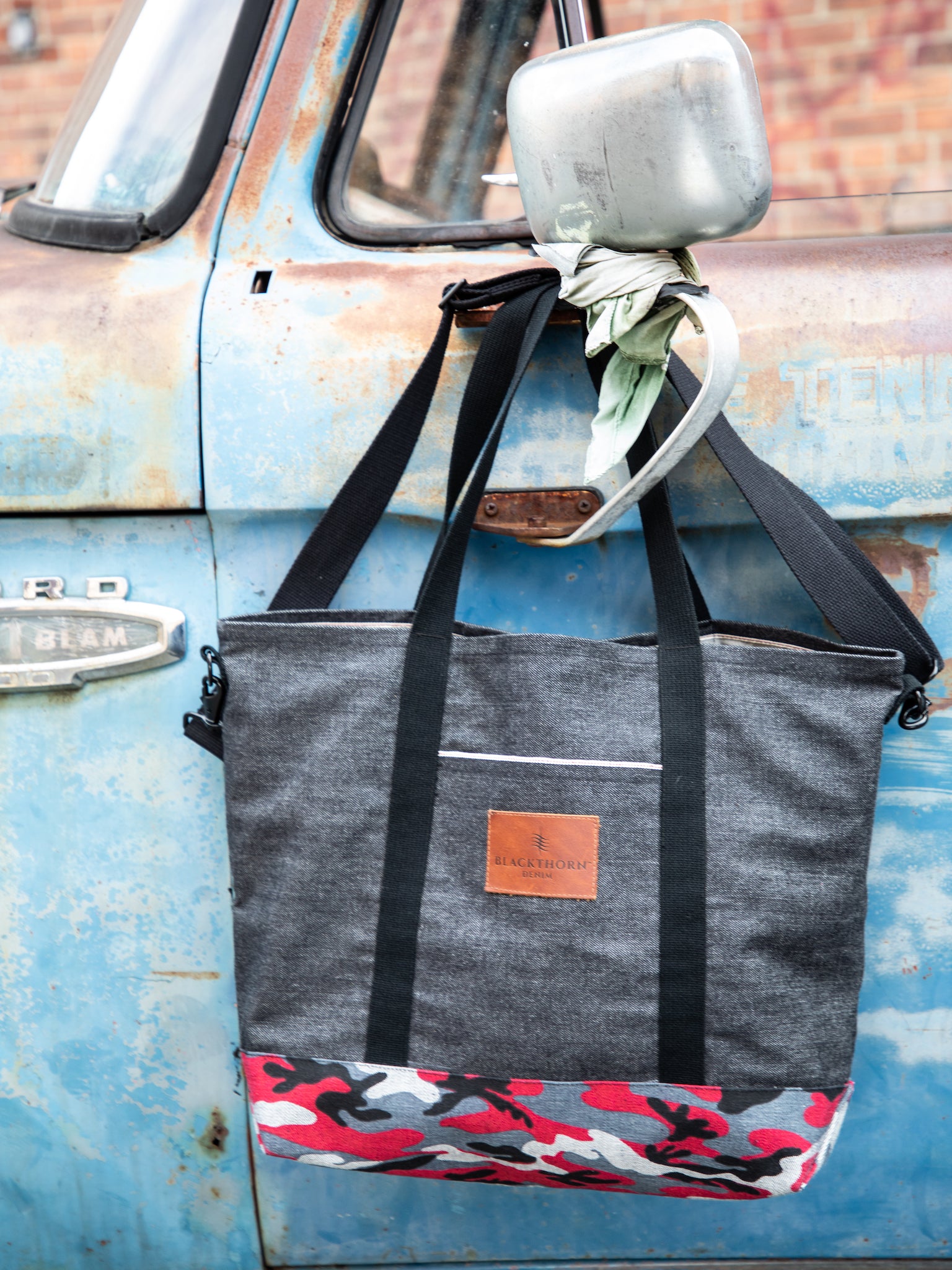 Blackthorn Denim Warren Tote Bag by John Gallagher