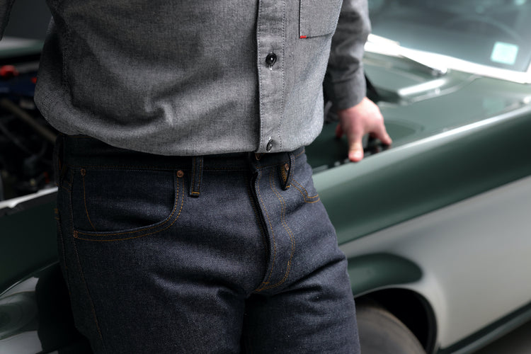 Blackthorn Denim Chieftain Straight and Black Hudson Work Shirt by John Gallagher