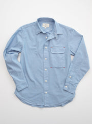 Blackthorn Denim Light Blue Hudson Work Shirt by John Gallagher #color_light-blue